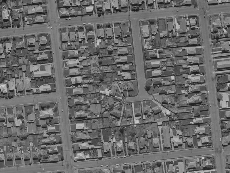 14 Broadbent Street from the air, 1970-1974