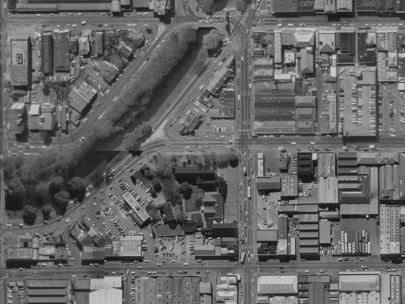 99 Oxford Terrace from the air, 1970-1974