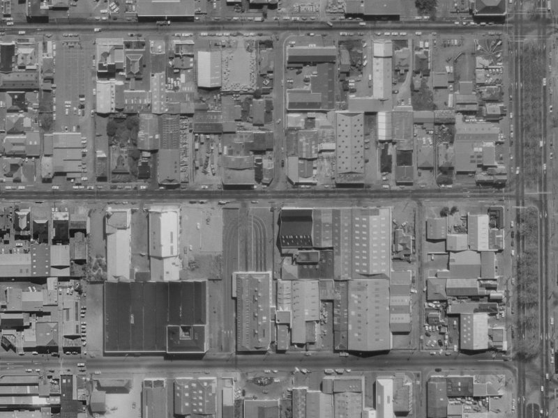 Gilmours Lane from the air, 1970-1974