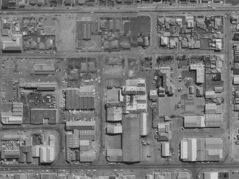 25 Clothier Street from the air, 1970-1974