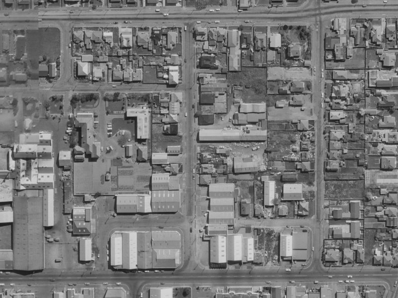 22 Saxon Street from the air, 1970-1974