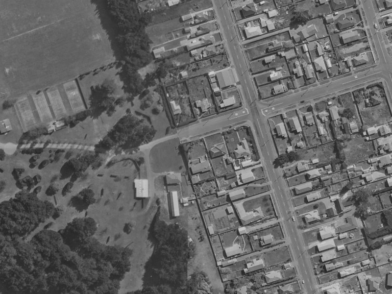 57 Halsey Street from the air, 1970-1974