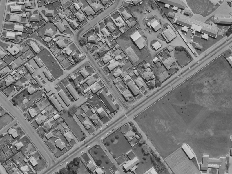 2A Colman Avenue from the air, 1970-1974