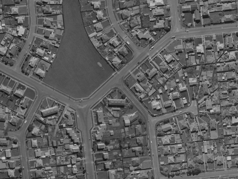 2-4 Centennial Avenue from the air, 1970-1974