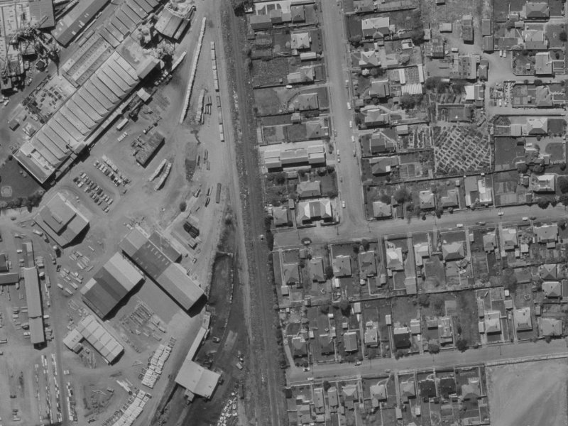 22 Brockworth Place from the air, 1970-1974