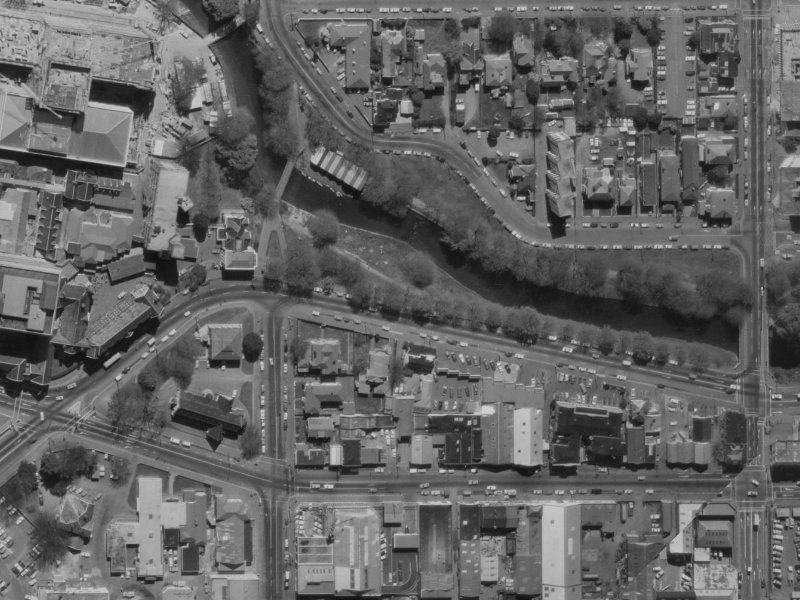 12 Oxford Terrace from the air, 1970-1974