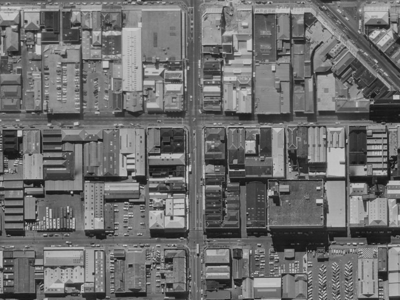 654 Colombo Street from the air, 1970-1974