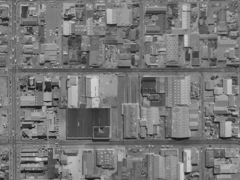 240 Lichfield Street from the air, 1970-1974