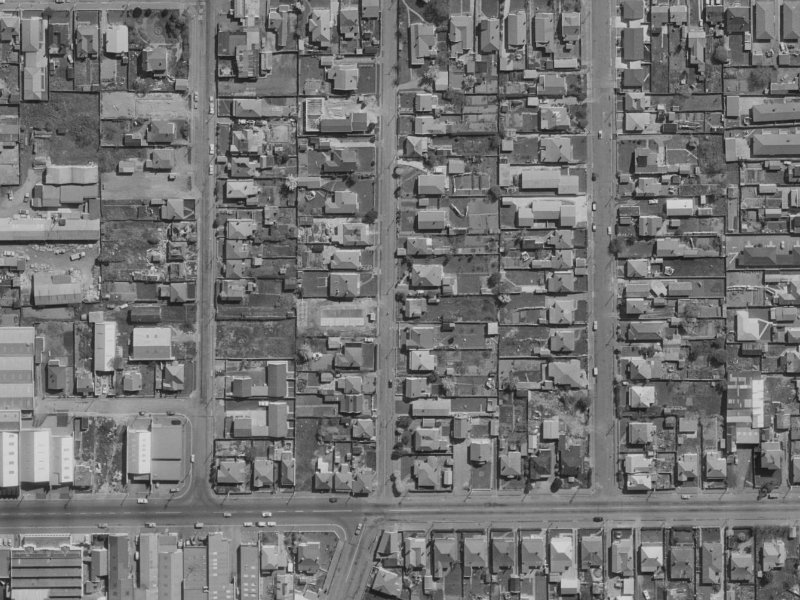 102 Nursery Road from the air, 1970-1974