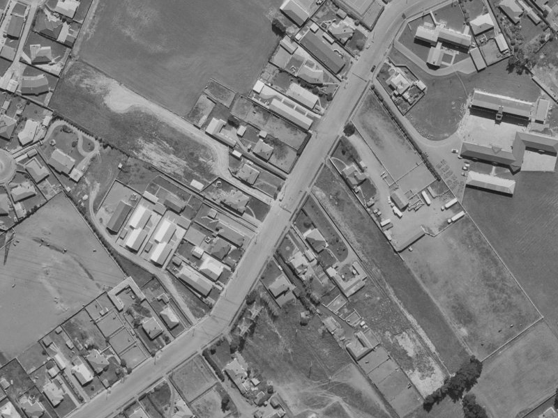 82 Middlepark Road from the air, 1970-1974