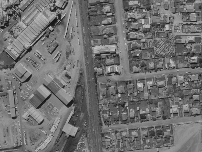 10-14 Brockworth Place from the air, 1970-1974