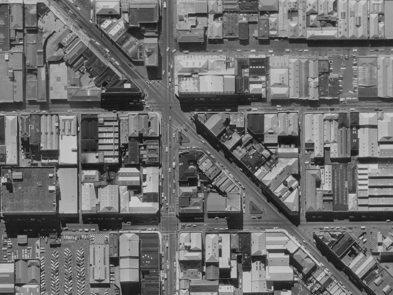 211 High Street from the air, 1970-1974