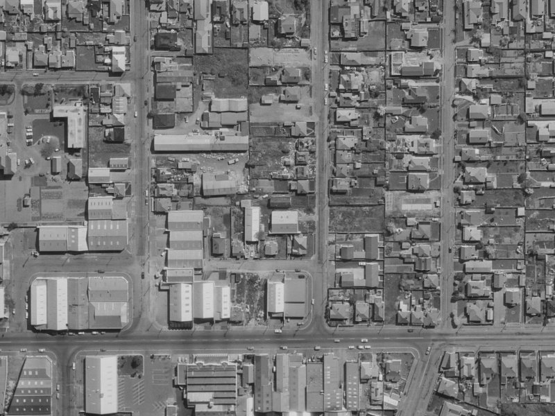 13 Stanmore Road from the air, 1970-1974
