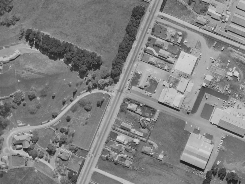 108 Carmen Road from the air, 1970-1974