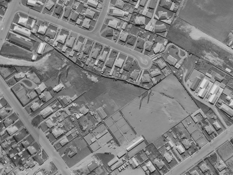 Ashtead Lane from the air, 1970-1974