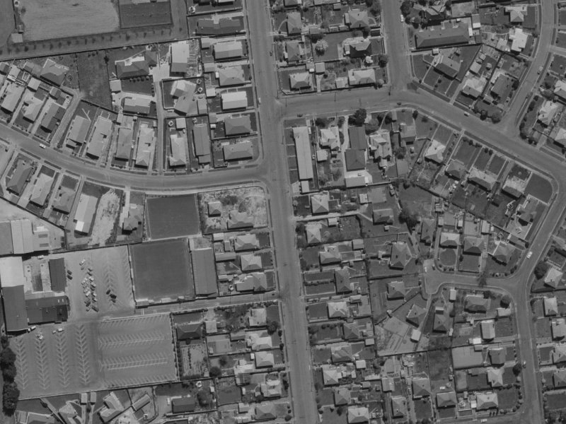 39B Wharenui Road from the air, 1970-1974