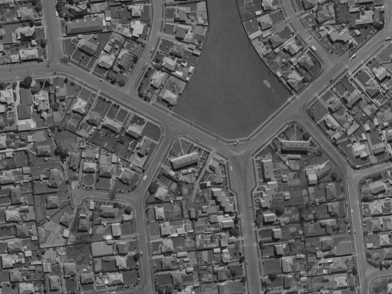 145 Peverel Street from the air, 1970-1974