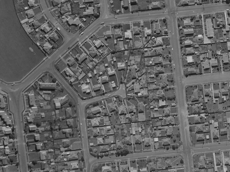 7 Huia Street from the air, 1970-1974