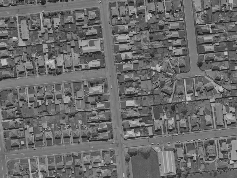 56 Matipo Street from the air, 1970-1974