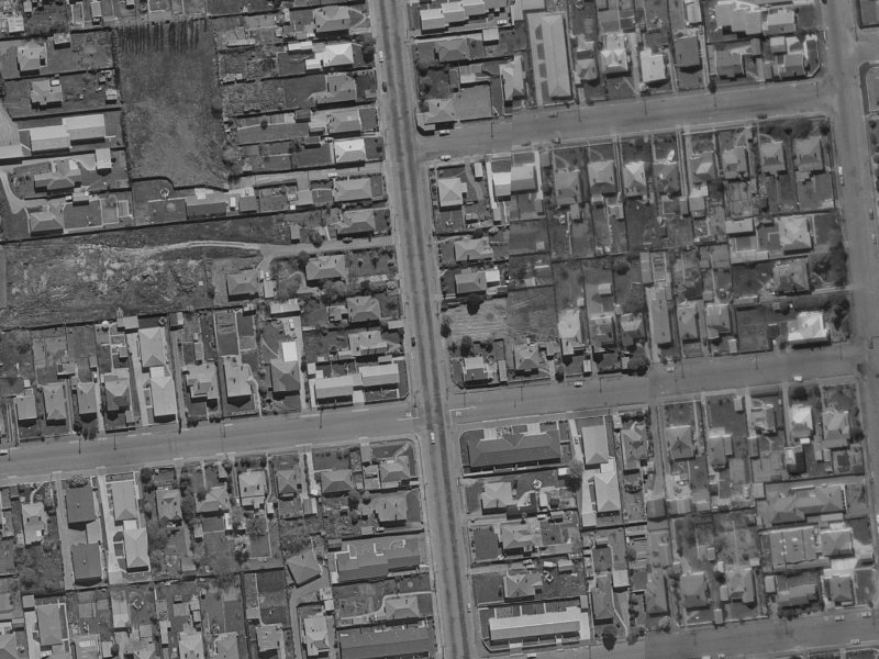 136 Clarence Street from the air, 1970-1974