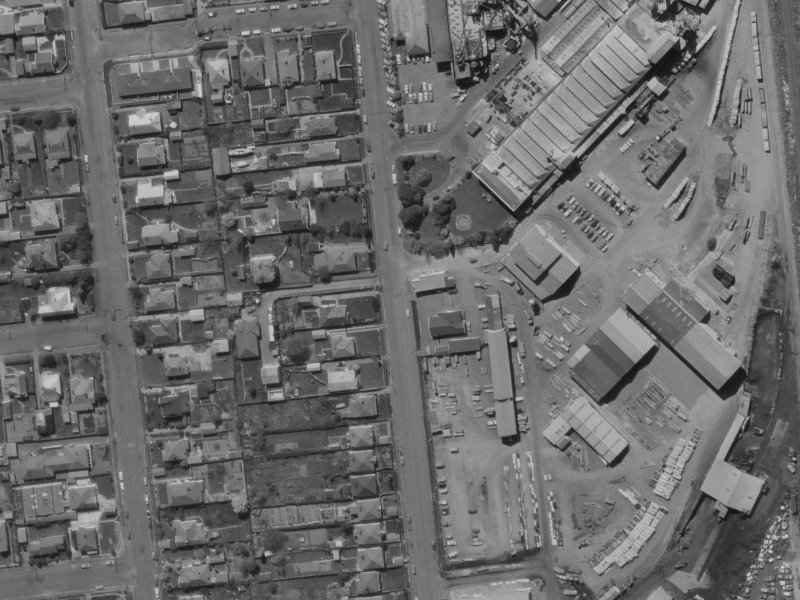 42 Mandeville Street from the air, 1970-1974
