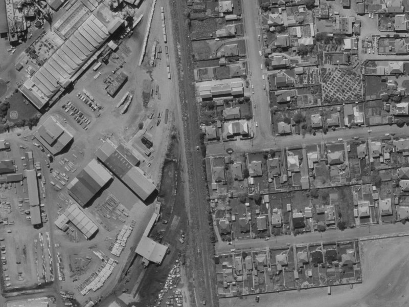 23A Brockworth Place from the air, 1970-1974