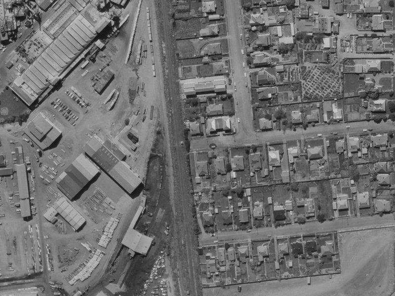 13 Brockworth Place from the air, 1970-1974