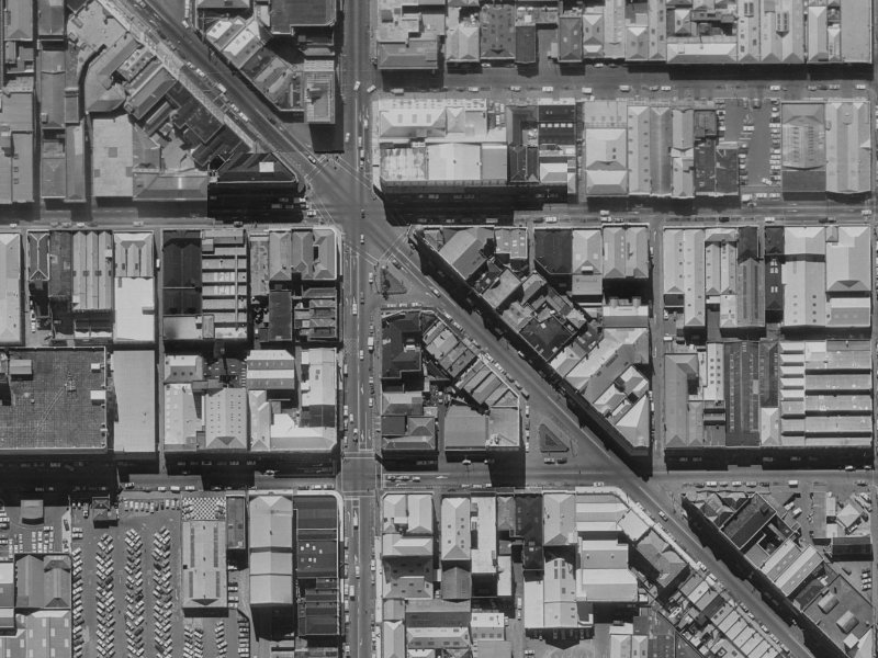 209 High Street from the air, 1970-1974
