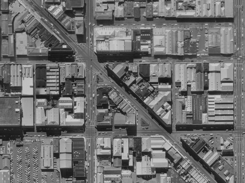 207 High Street from the air, 1970-1974