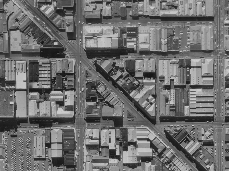 174 High Street from the air, 1970-1974