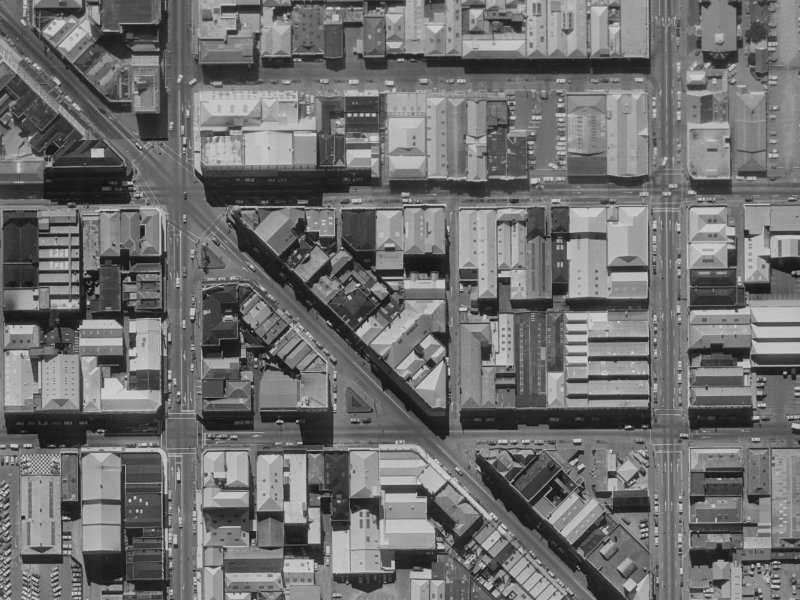 156 High Street from the air, 1970-1974