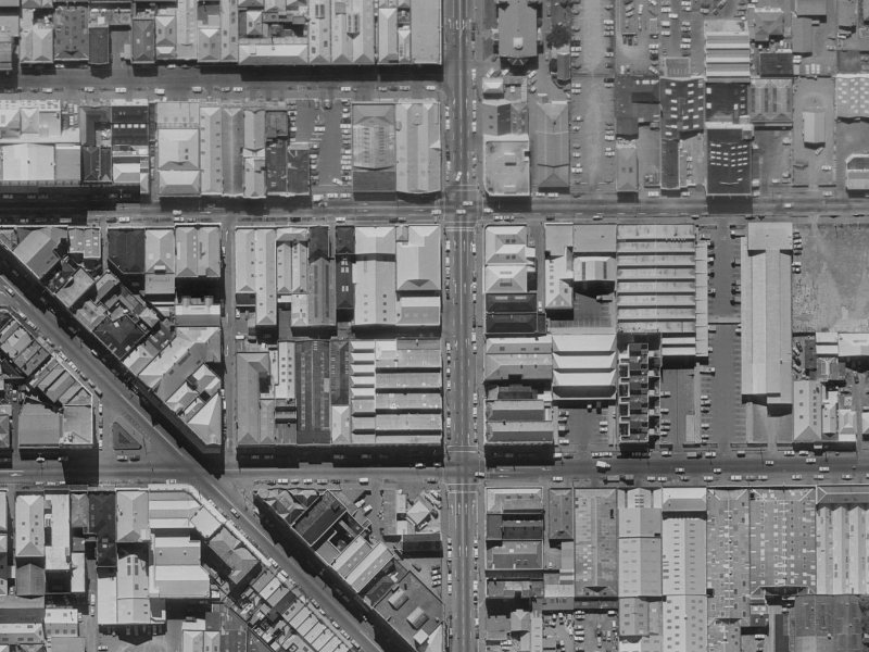 205 Madras Street from the air, 1970-1974