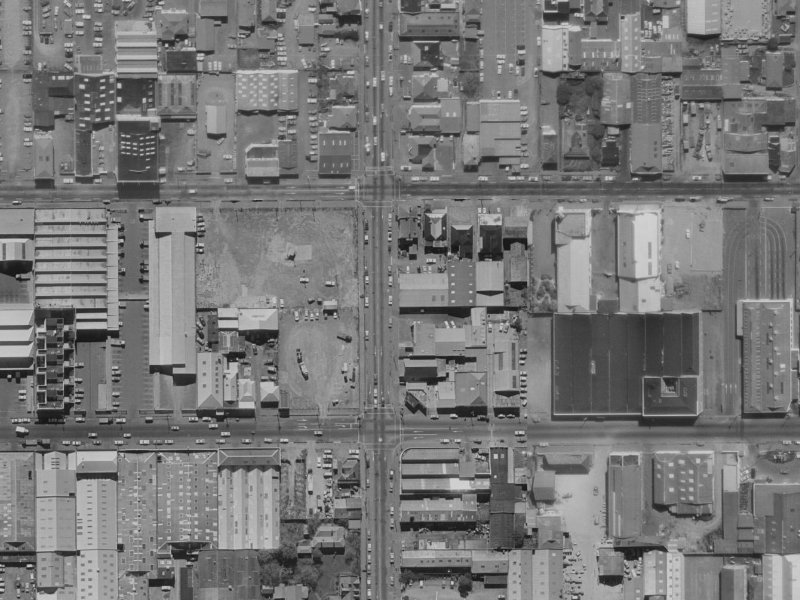 212 Barbadoes Street from the air, 1970-1974