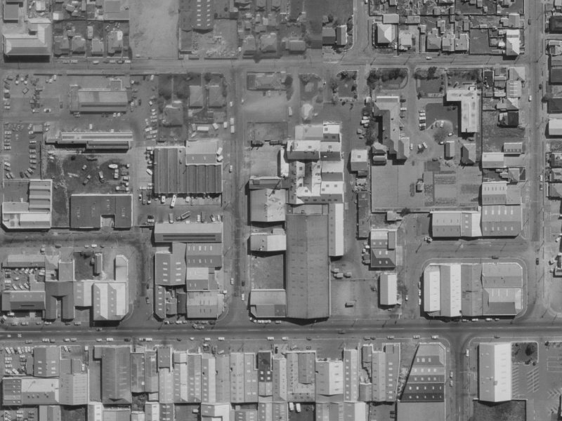 Clothier Street from the air, 1970-1974