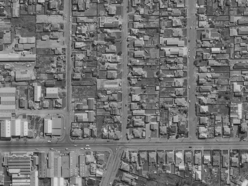 98 Nursery Road from the air, 1970-1974