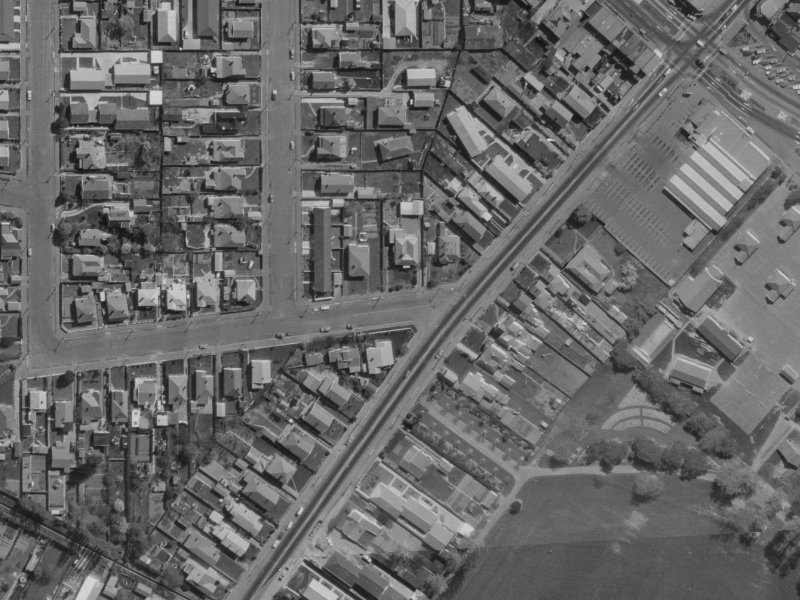 29-33 Marlborough Street from the air, 1970-1974