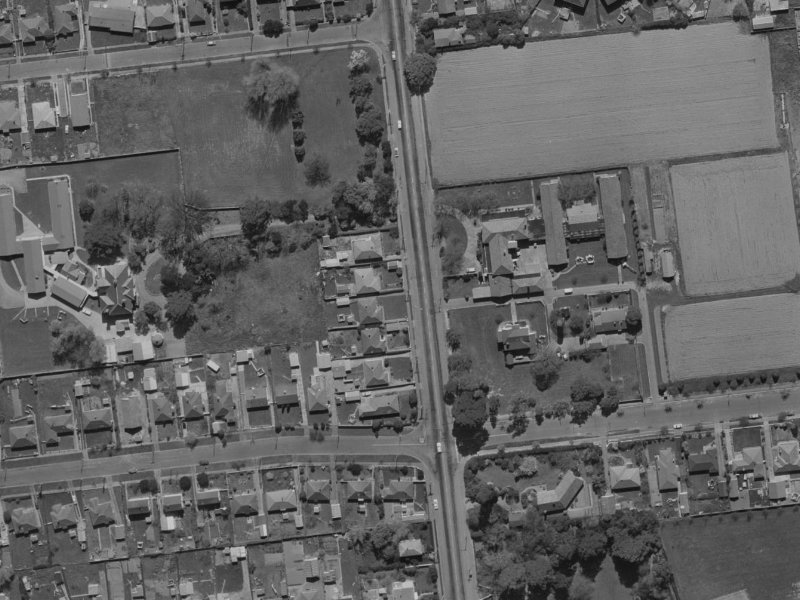 40 Hansons Lane from the air, 1970-1974