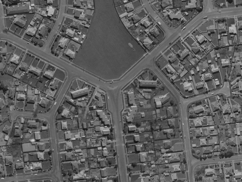 52 Tika Street from the air, 1970-1974