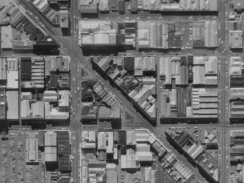 164 High Street from the air, 1970-1974