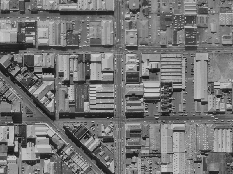 207 Madras Street from the air, 1970-1974