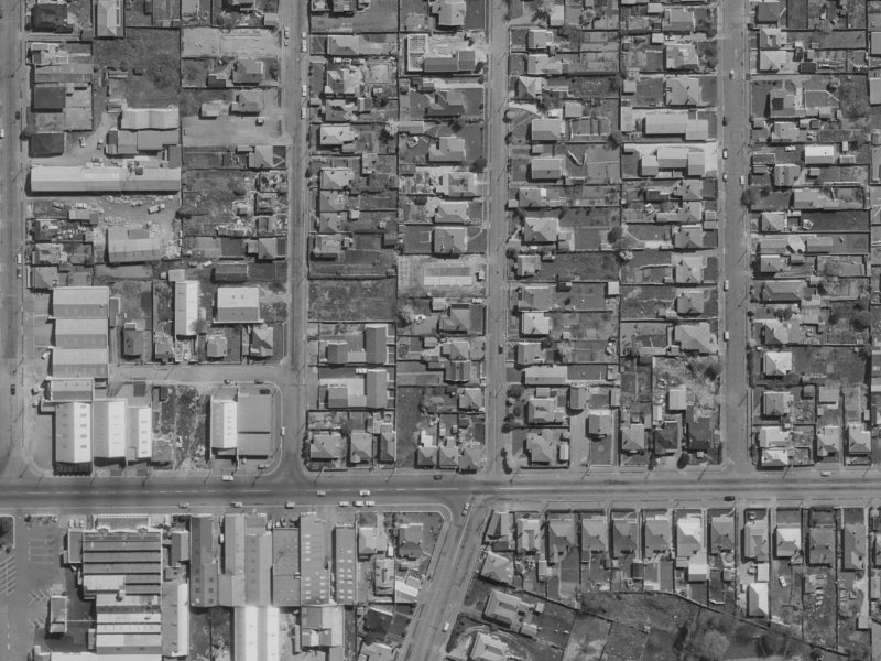 95C Nursery Road from the air, 1970-1974