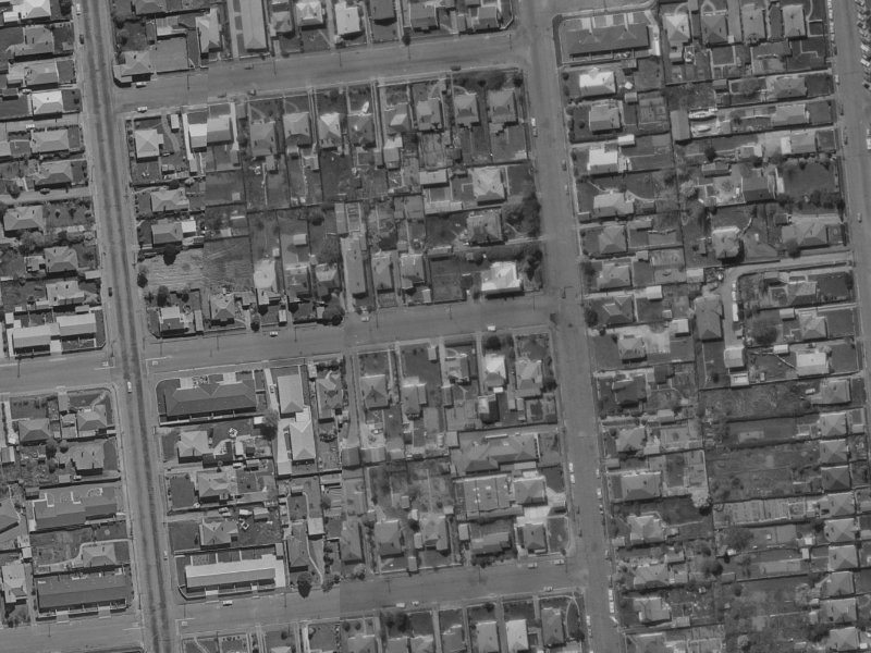 5A Elizabeth Street from the air, 1970-1974