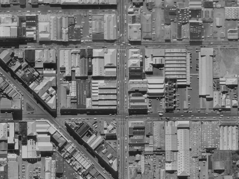 201 Madras Street from the air, 1970-1974