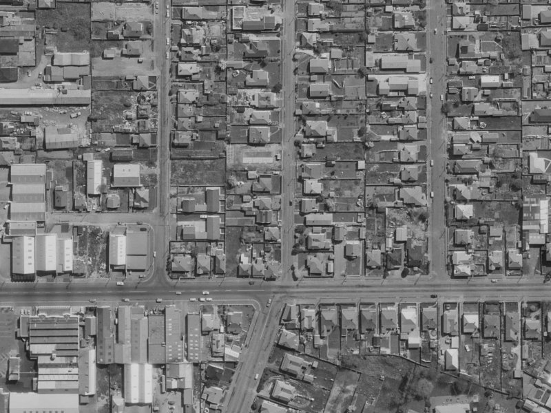 95A Nursery Road from the air, 1970-1974