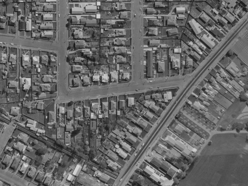 Marlborough Street from the air, 1970-1974