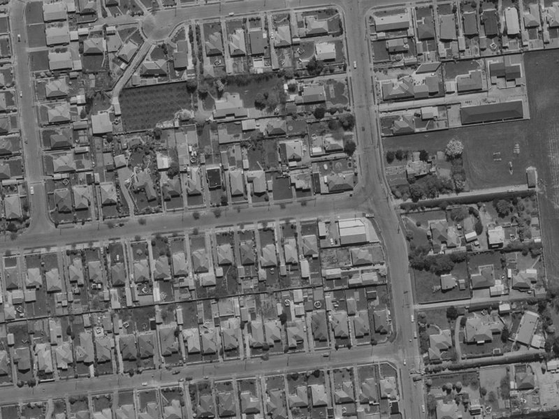 115 Suva Street from the air, 1970-1974