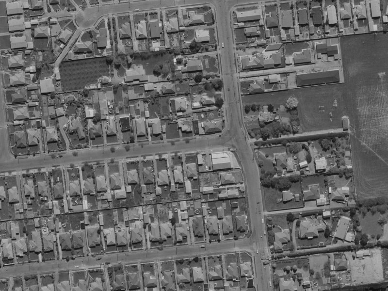 116 Suva Street from the air, 1970-1974