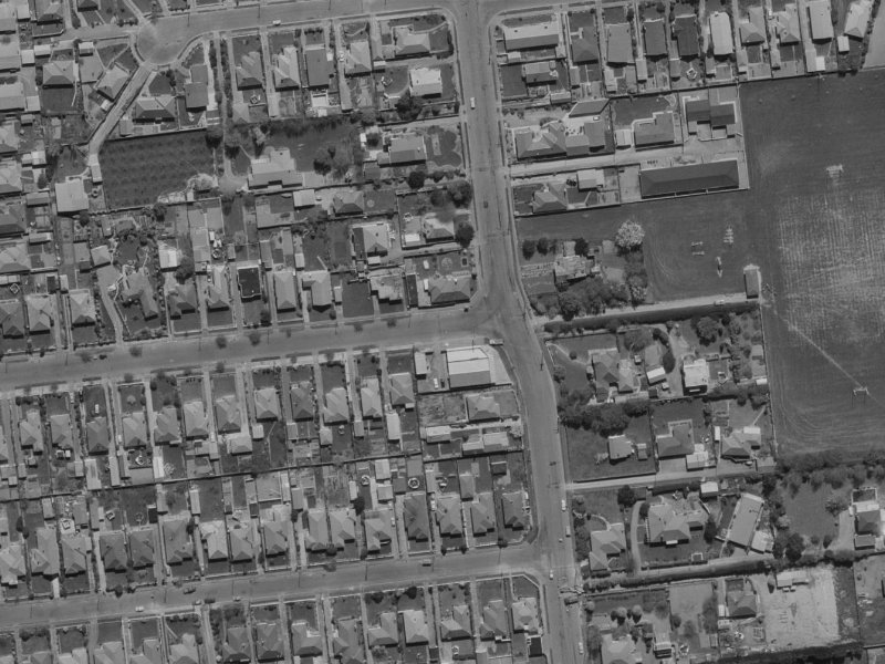 106 Suva Street from the air, 1970-1974