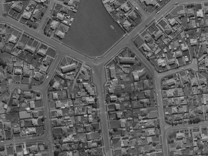 48 Tika Street from the air, 1970-1974