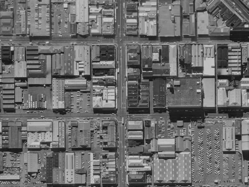 636 Colombo Street from the air, 1970-1974